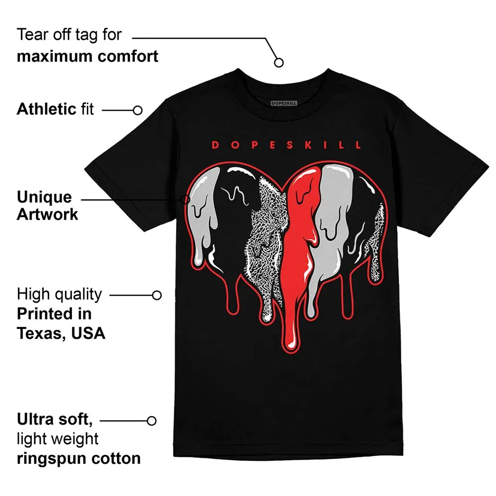 AJ Spizike Bred DopeSkill T-Shirt Slime Drip Heart Graphic sold by DopeSkill product image thumbnail 3