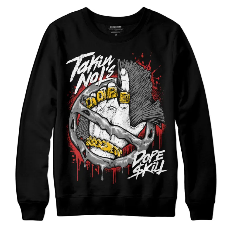 "Black/White" 1s DopeSkill Sweatshirt Takin No L's Graphic sold by DopeSkill