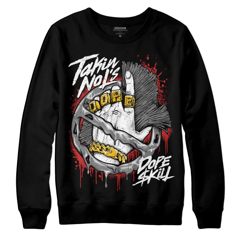 "Black/White" 1s DopeSkill Sweatshirt Takin No L's Graphic sold by DopeSkill