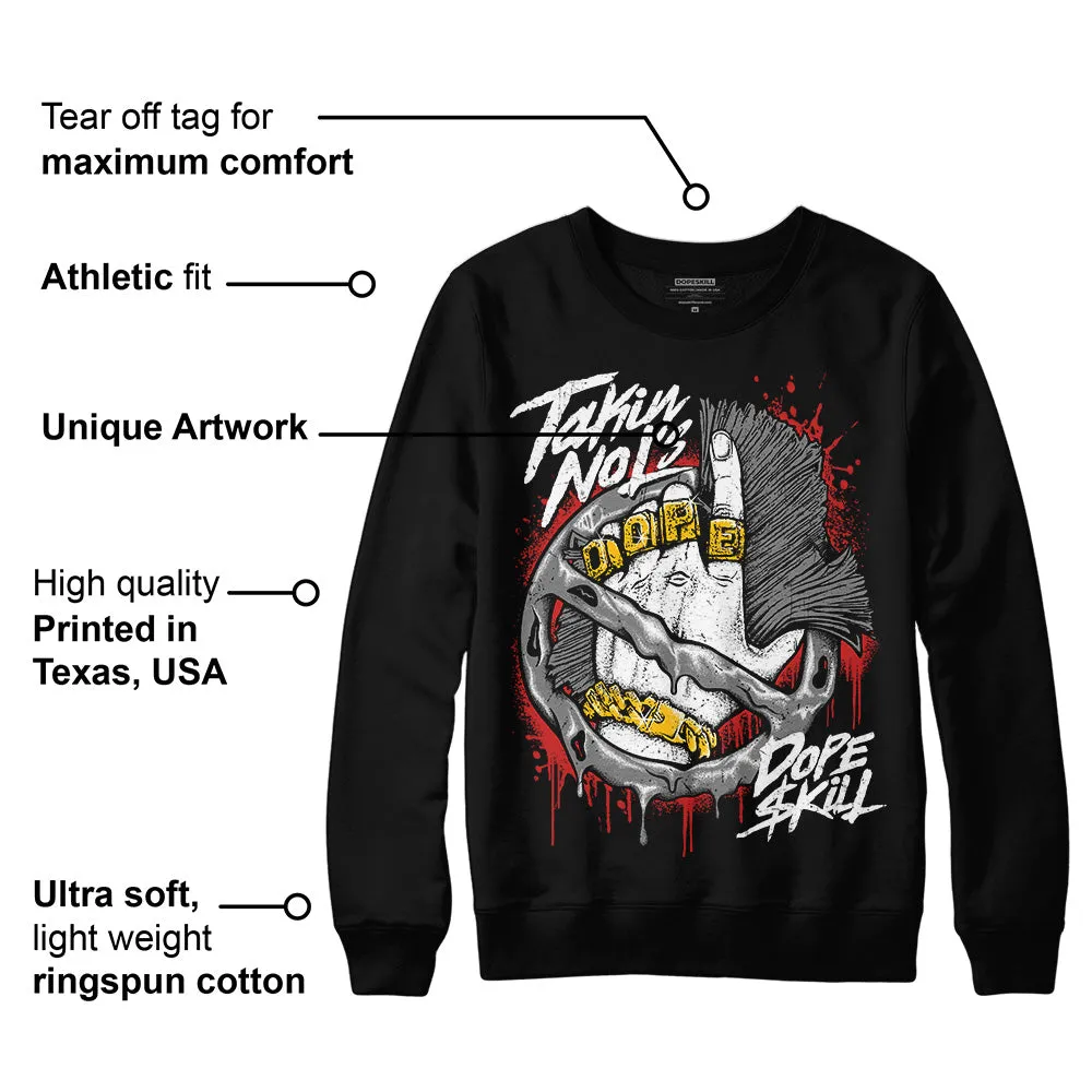 "Black/White" 1s DopeSkill Sweatshirt Takin No L's Graphic sold by DopeSkill product image thumbnail 3