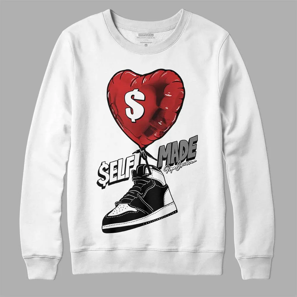 "Black/White" 1s DopeSkill Sweatshirt Self Made Graphic sold by DopeSkill product image thumbnail 2