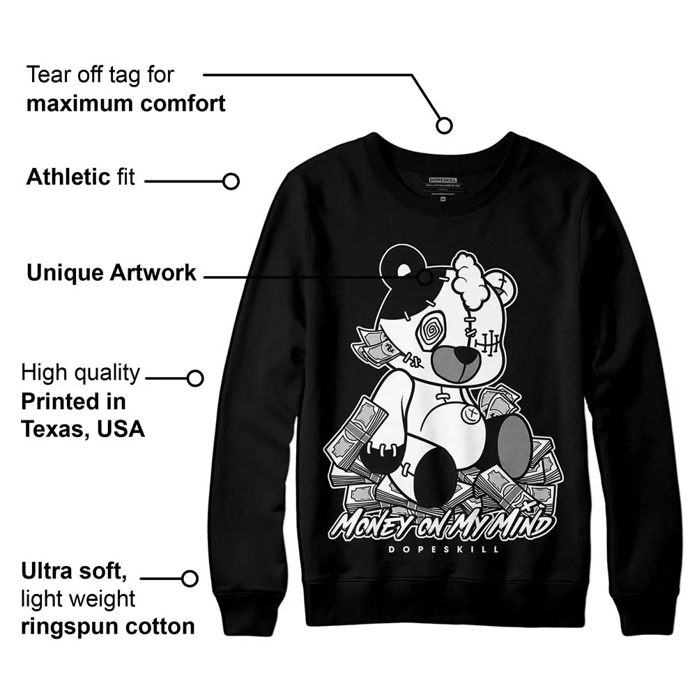 "Black/White" 1s DopeSkill Sweatshirt MOMM Bear Graphic sold by DopeSkill product image thumbnail 3