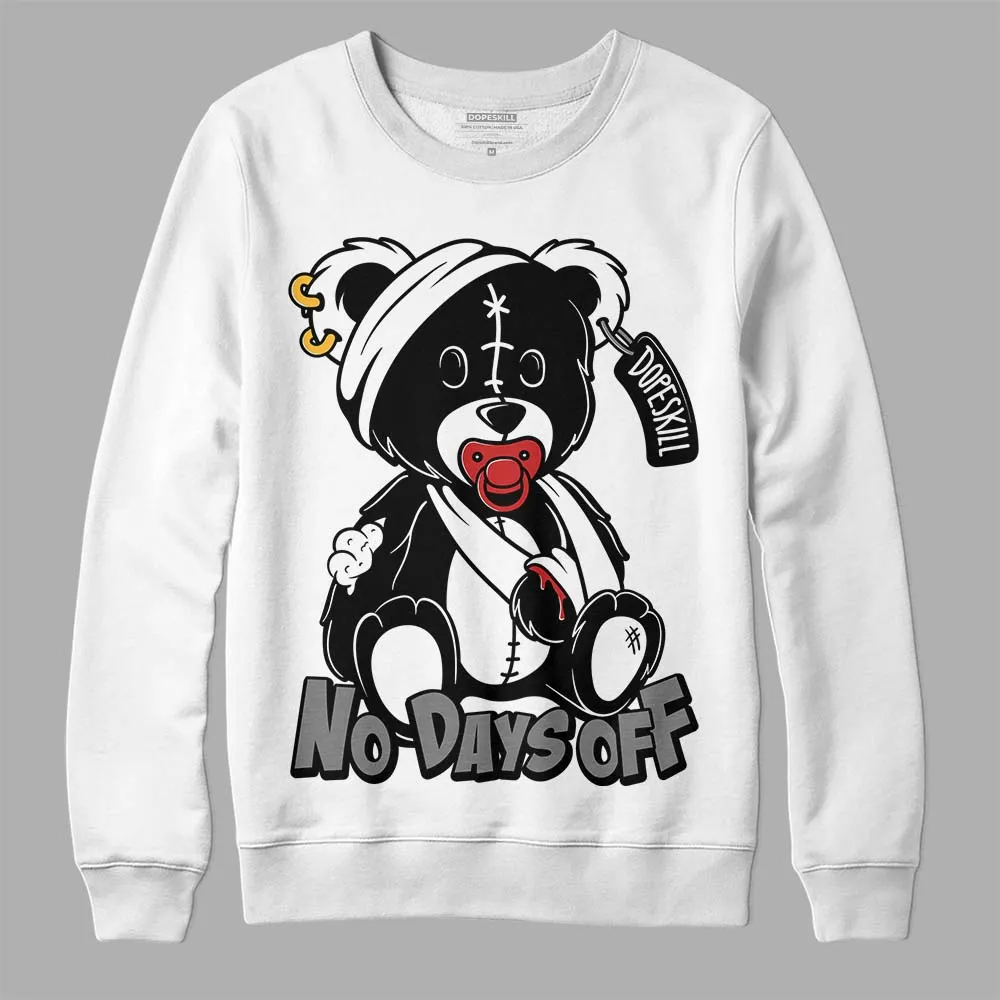 "Black/White" 1s DopeSkill Sweatshirt Hurt Bear Graphic sold by DopeSkill product image thumbnail 2