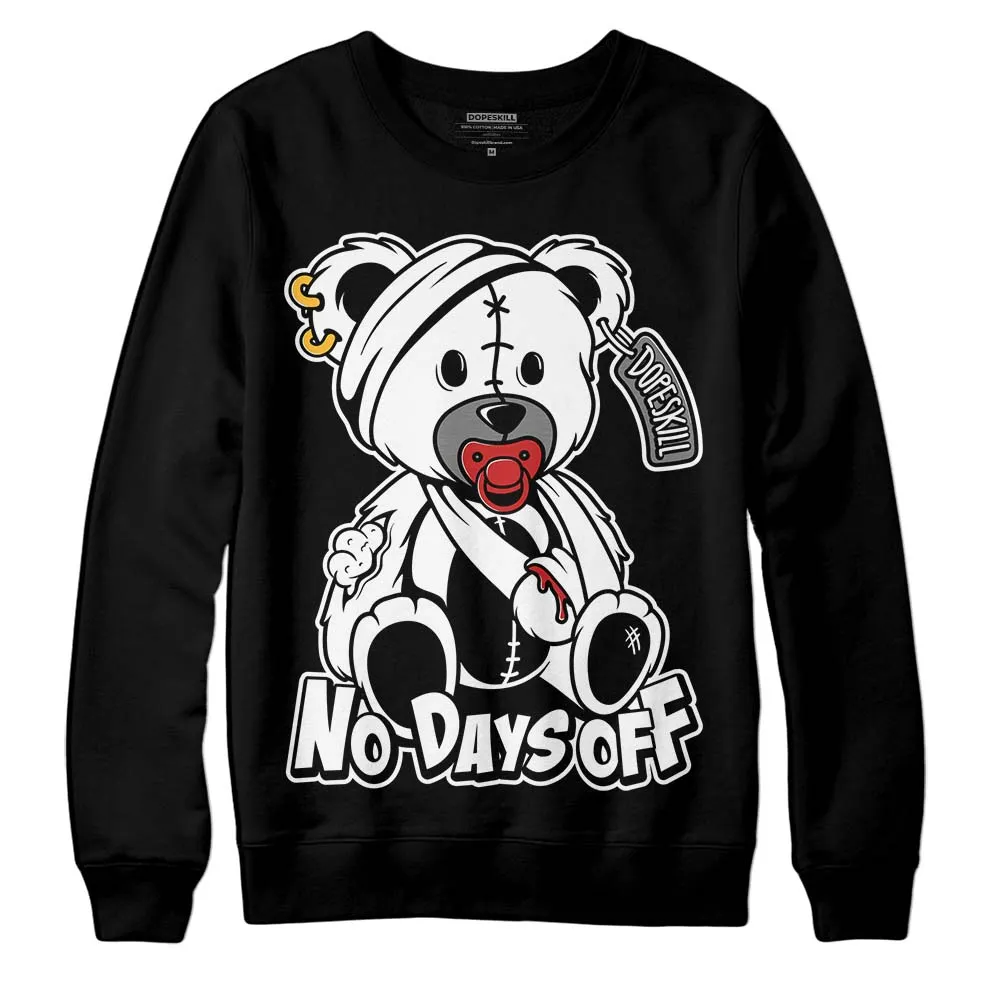 "Black/White" 1s DopeSkill Sweatshirt Hurt Bear Graphic sold by DopeSkill