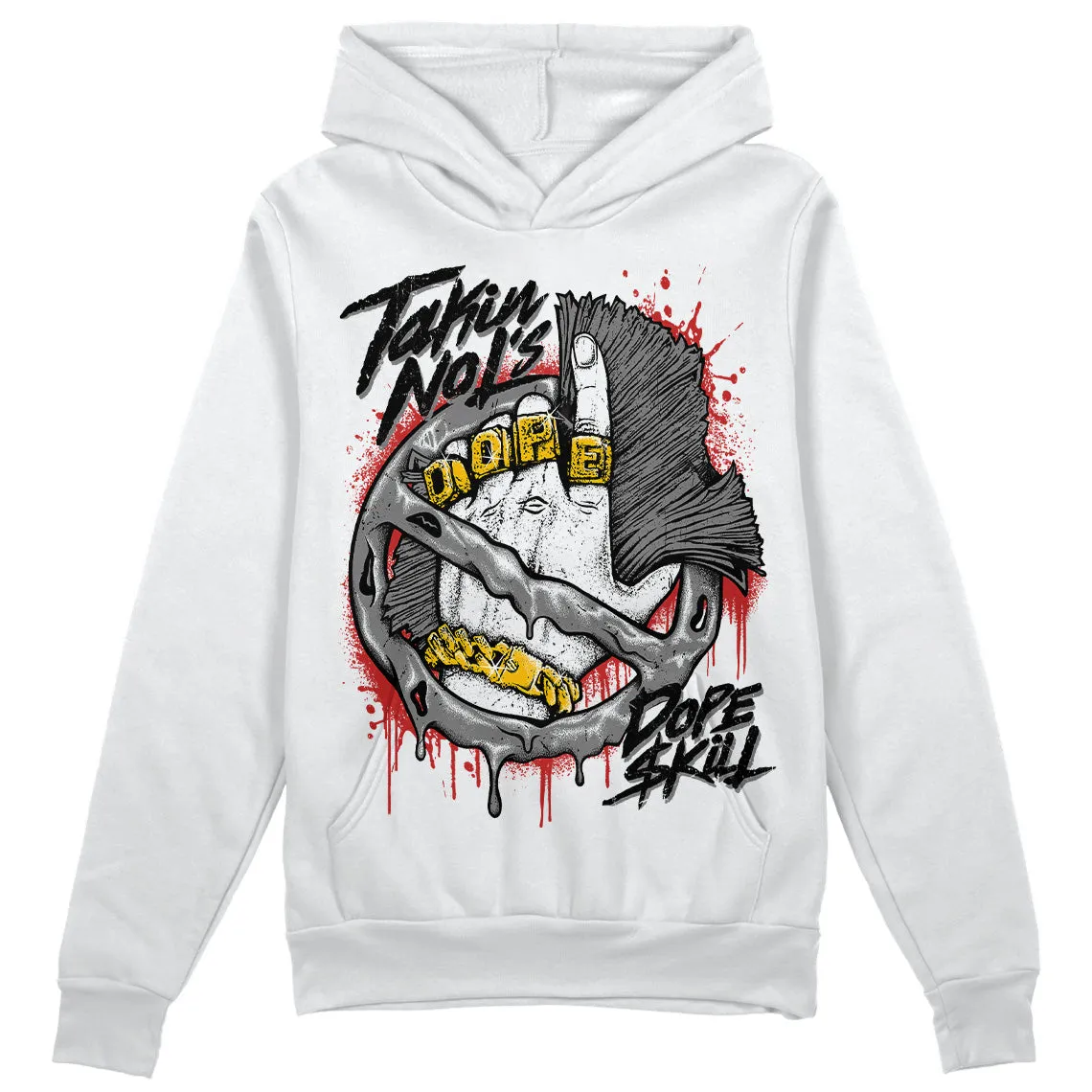 "Black/White" 1s DopeSkill Hoodie Sweatshirt Takin No L's Graphic sold by DopeSkill product image thumbnail 2