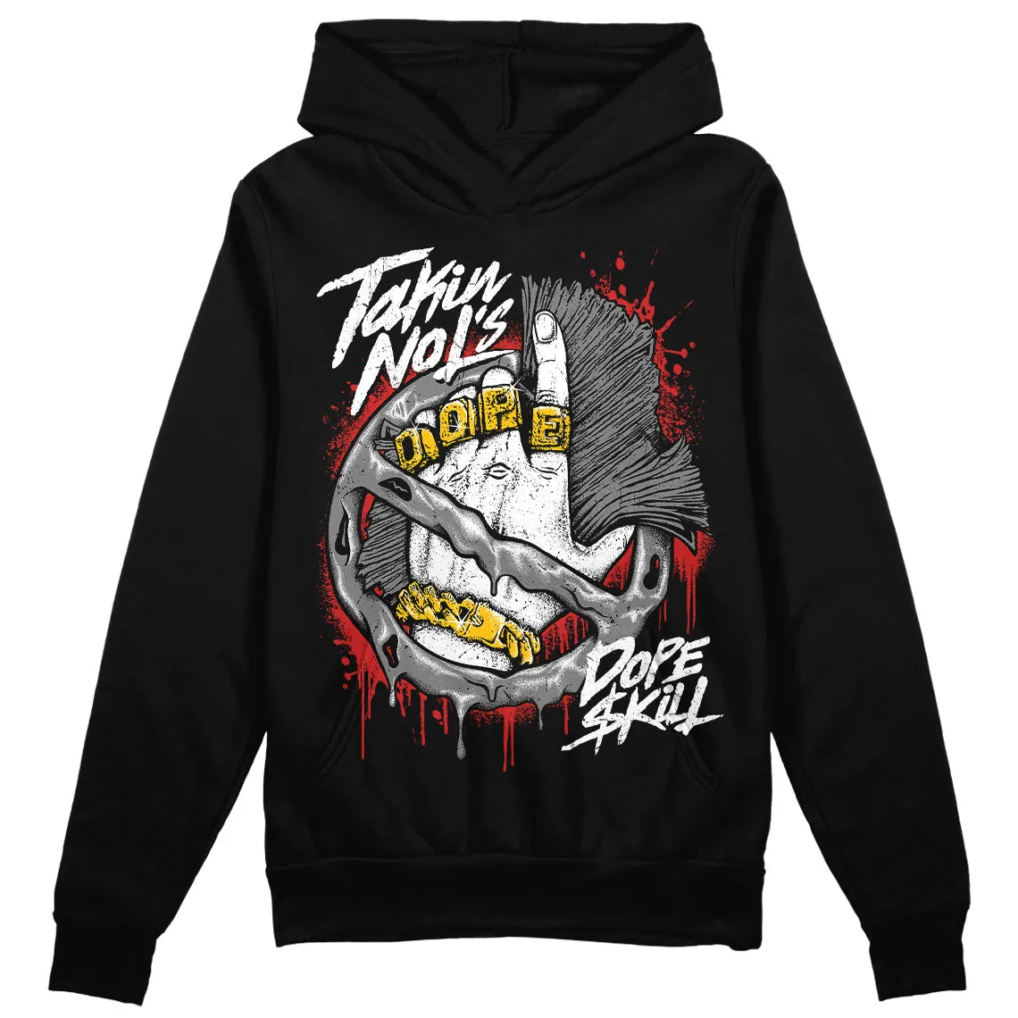 "Black/White" 1s DopeSkill Hoodie Sweatshirt Takin No L's Graphic sold by DopeSkill