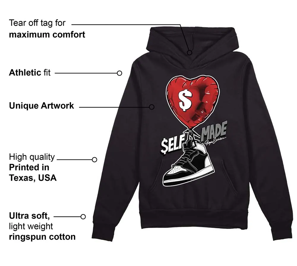 "Black/White" 1s DopeSkill Hoodie Sweatshirt Self Made Graphic sold by DopeSkill product image thumbnail 3