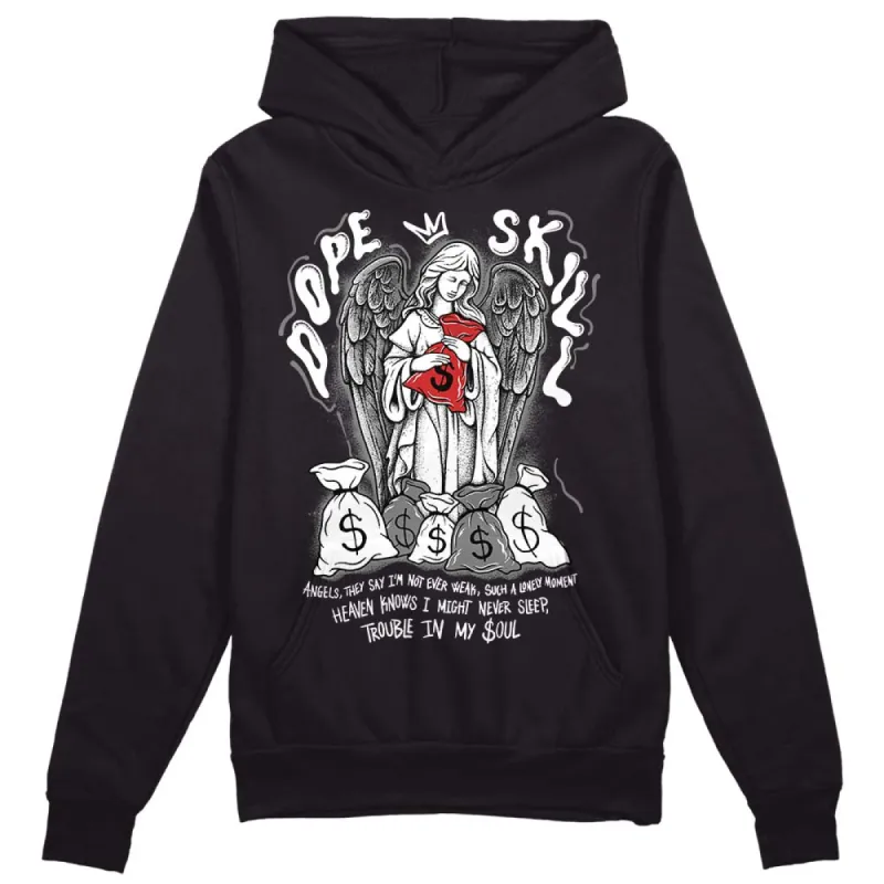 "Black/White" 1s DopeSkill Hoodie Sweatshirt Angels Graphic sold by DopeSkill