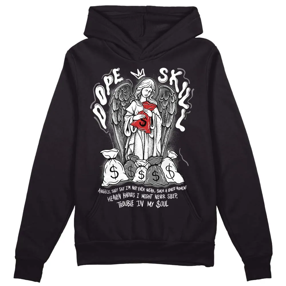 "Black/White" 1s DopeSkill Hoodie Sweatshirt Angels Graphic sold by DopeSkill