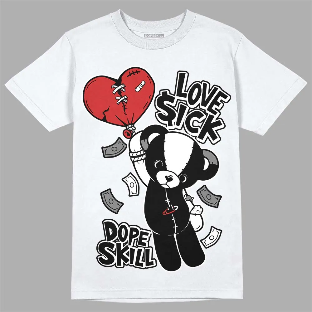 "Black/White" 1s DopeSkill T-Shirt Love Sick Graphic sold by DopeSkill product image thumbnail 2