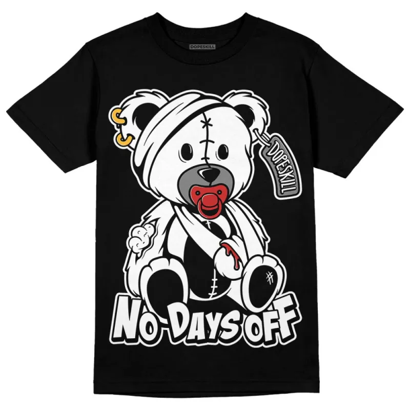 "Black/White" 1s DopeSkill T-Shirt Hurt Bear Graphic sold by DopeSkill