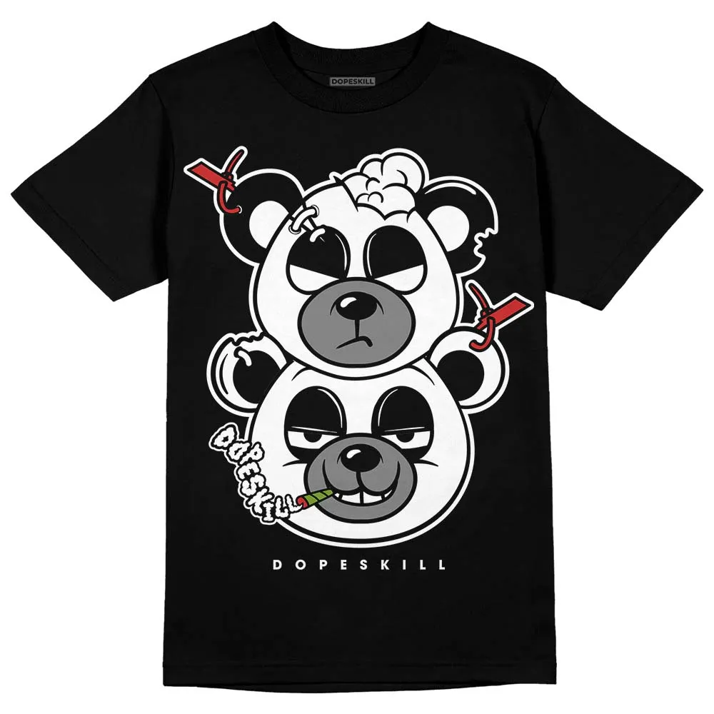 "Black/White" 1s DopeSkill T-Shirt New Double Bear Graphic sold by DopeSkill