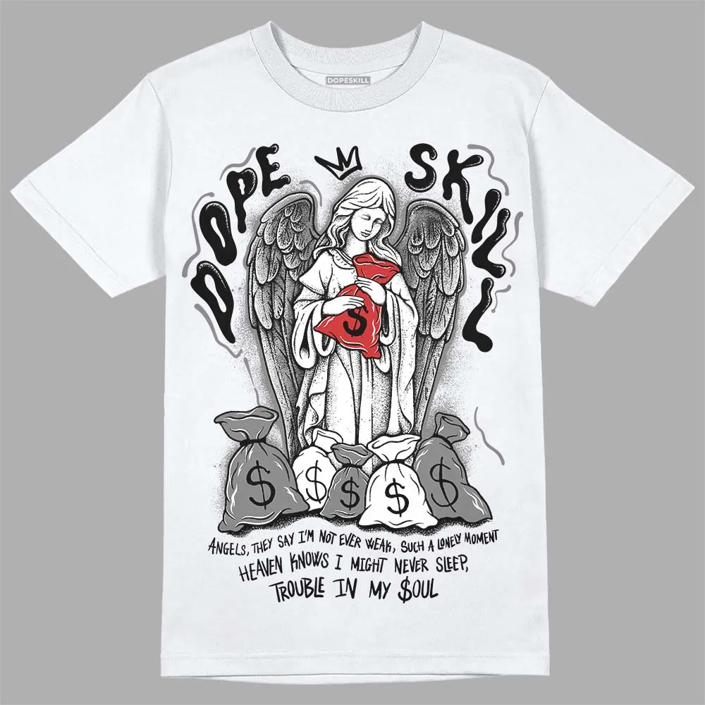 "Black/White" 1s DopeSkill T-Shirt Angels Graphic sold by DopeSkill product image thumbnail 2