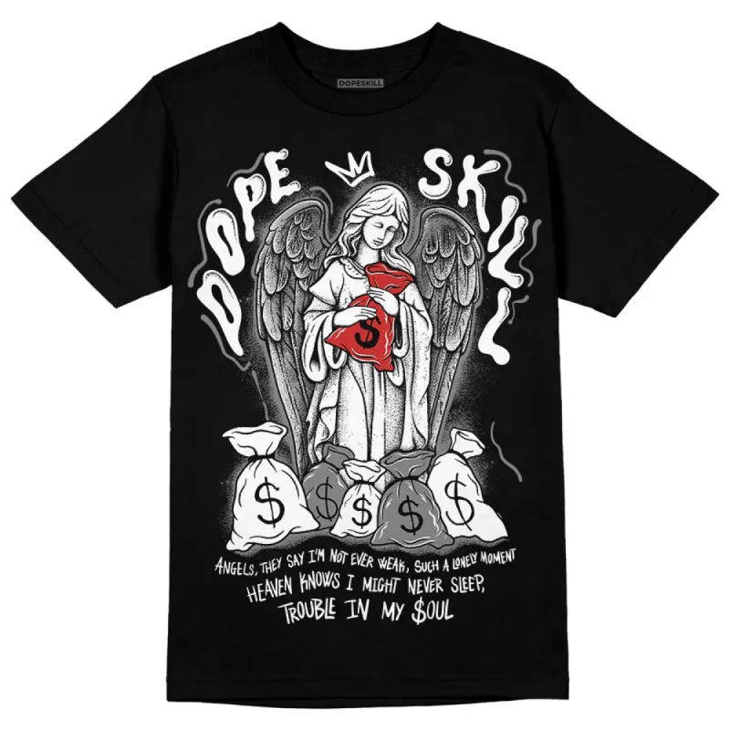 "Black/White" 1s DopeSkill T-Shirt Angels Graphic sold by DopeSkill