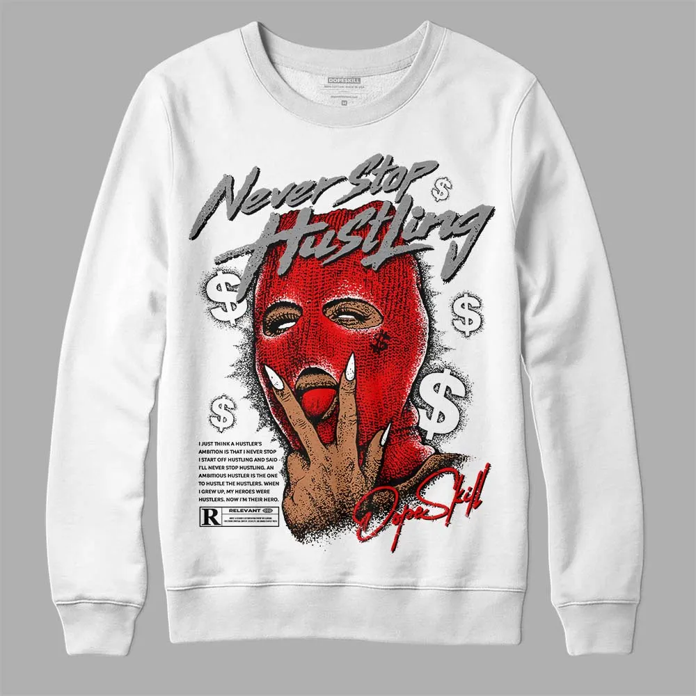 "Black/White" 1s DopeSkill Sweatshirt Never Stop Hustling Graphic sold by DopeSkill product image thumbnail 2