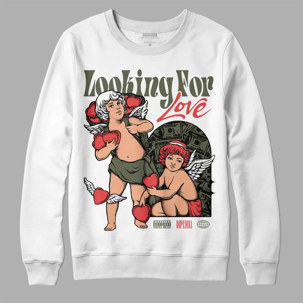 Dunk Mystic Red Cargo Khaki DopeSkill Sweatshirt Looking For Love Graphic sold by DopeSkill