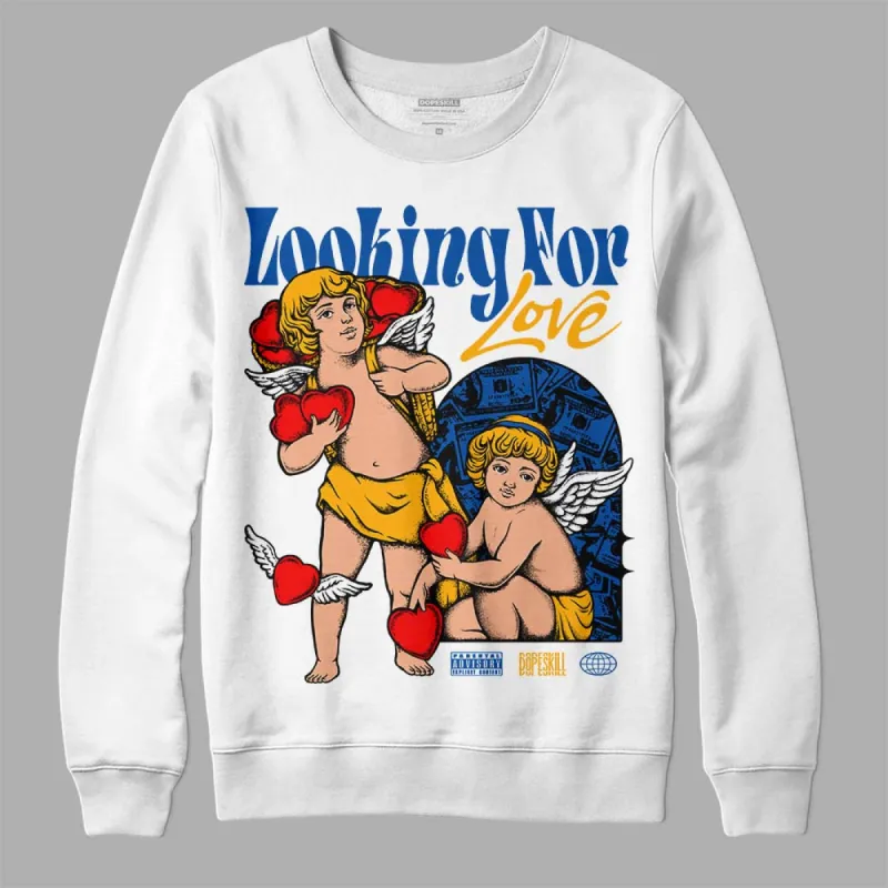 Dunk Blue Jay and University Gold DopeSkill Sweatshirt Looking For Love Graphic sold by DopeSkill