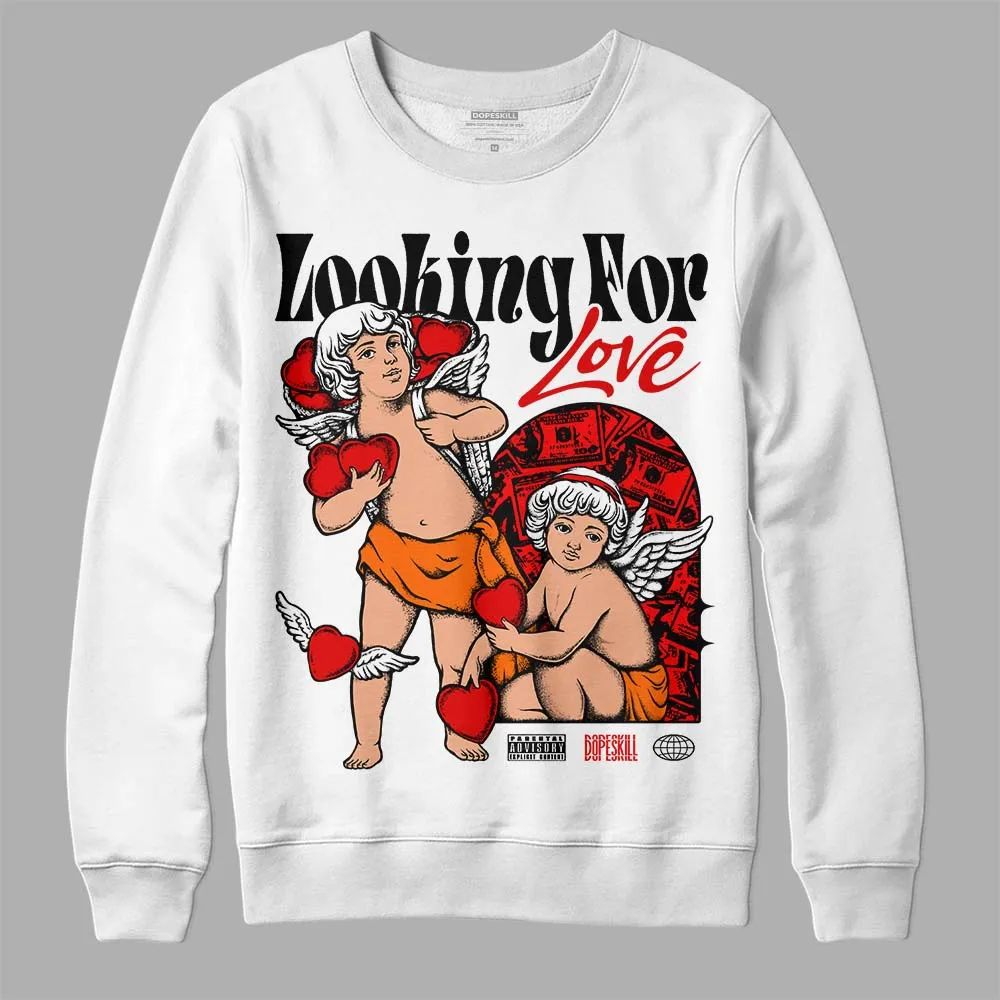 Satin Bred 1s DopeSkill Sweatshirt Looking For Love Graphic sold by DopeSkill product image thumbnail 2