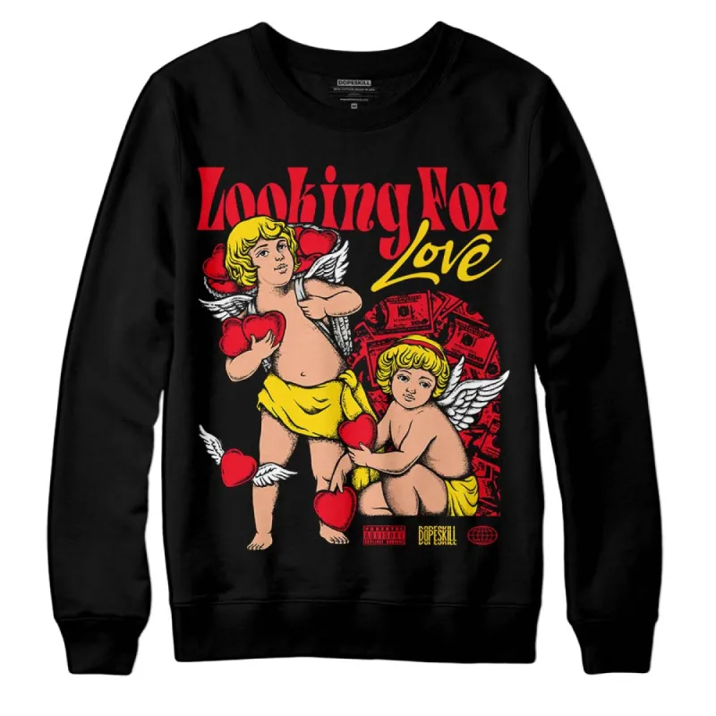 Red Thunder 4s DopeSkill Sweatshirt Looking For Love Graphic sold by DopeSkill