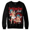 Gym Red 12s DopeSkill Sweatshirt Looking For Love Graphic sold by DopeSkill