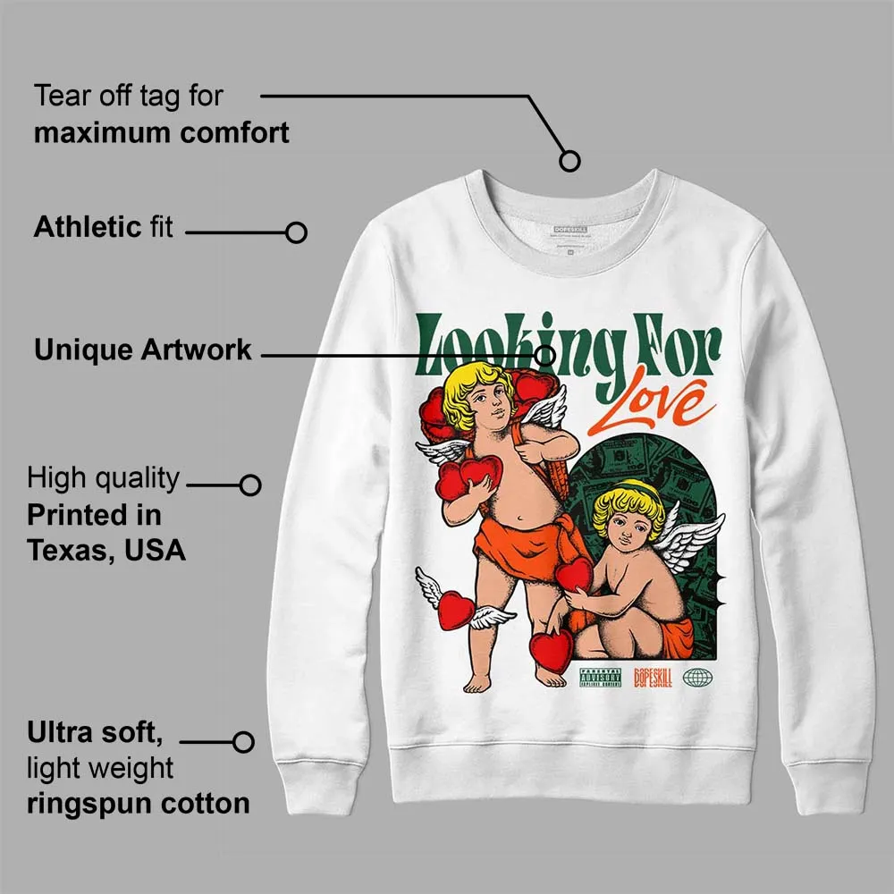 Dunk Team Dark Green Orange DopeSkill Sweatshirt Looking For Love Graphic sold by DopeSkill product image thumbnail 3