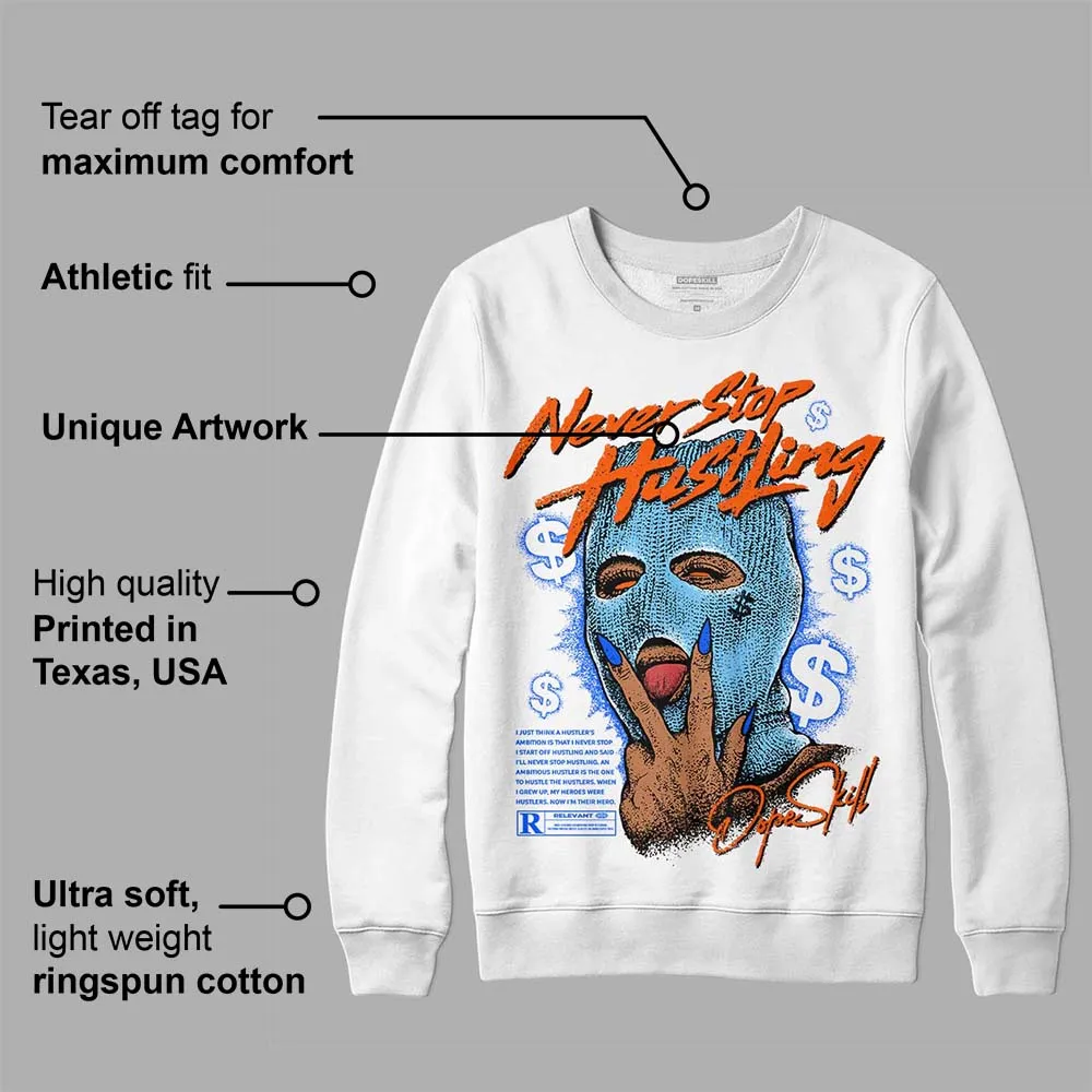 Dunk Futura University Blue DopeSkill Sweatshirt Never Stop Hustling Graphic sold by DopeSkill product image thumbnail 3