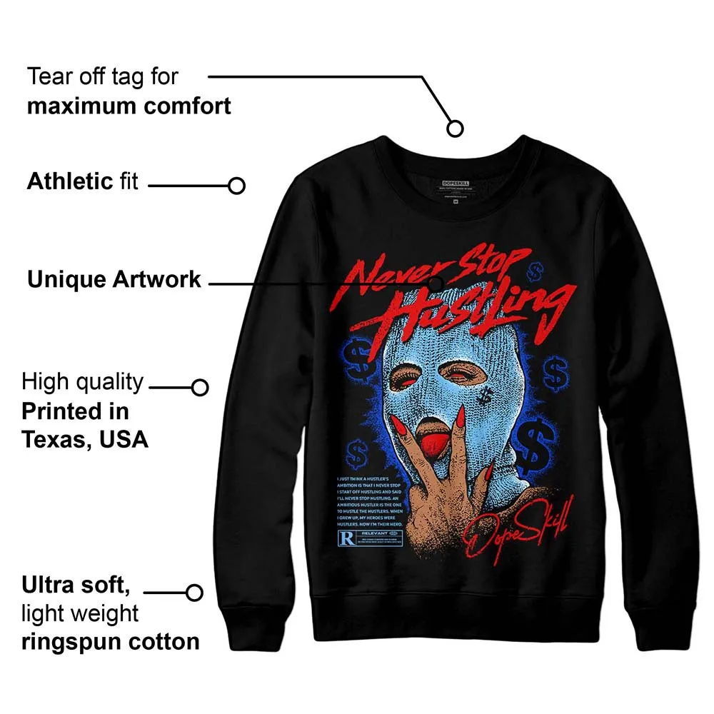 Cactus Jack 4s DopeSkill Sweatshirt Never Stop Hustling Graphic sold by DopeSkill product image thumbnail 3