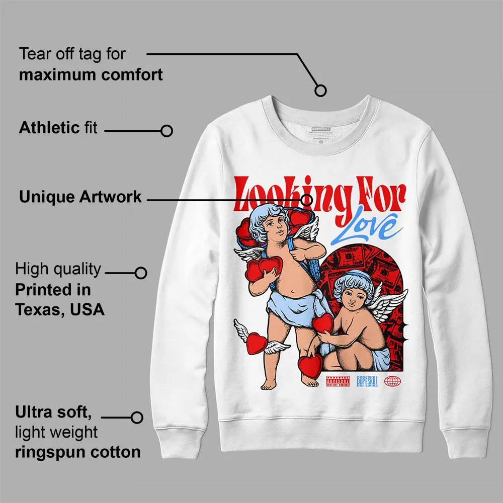 Cherry 11s DopeSkill Sweatshirt Looking For Love Graphic sold by DopeSkill product image thumbnail 3