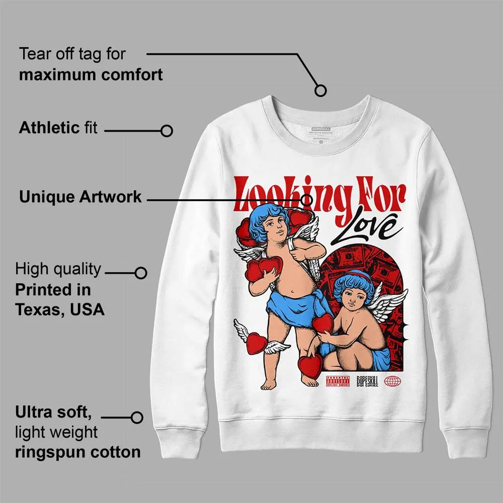 Black Toe 1s DopeSkill Sweatshirt Looking For Love Graphic sold by DopeSkill product image thumbnail 3