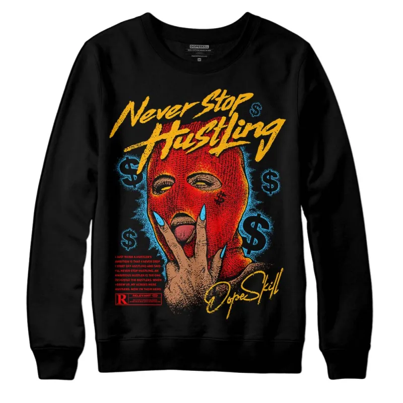 Red Collection DopeSkill Sweatshirt Never Stop Hustling Graphic sold by DopeSkill