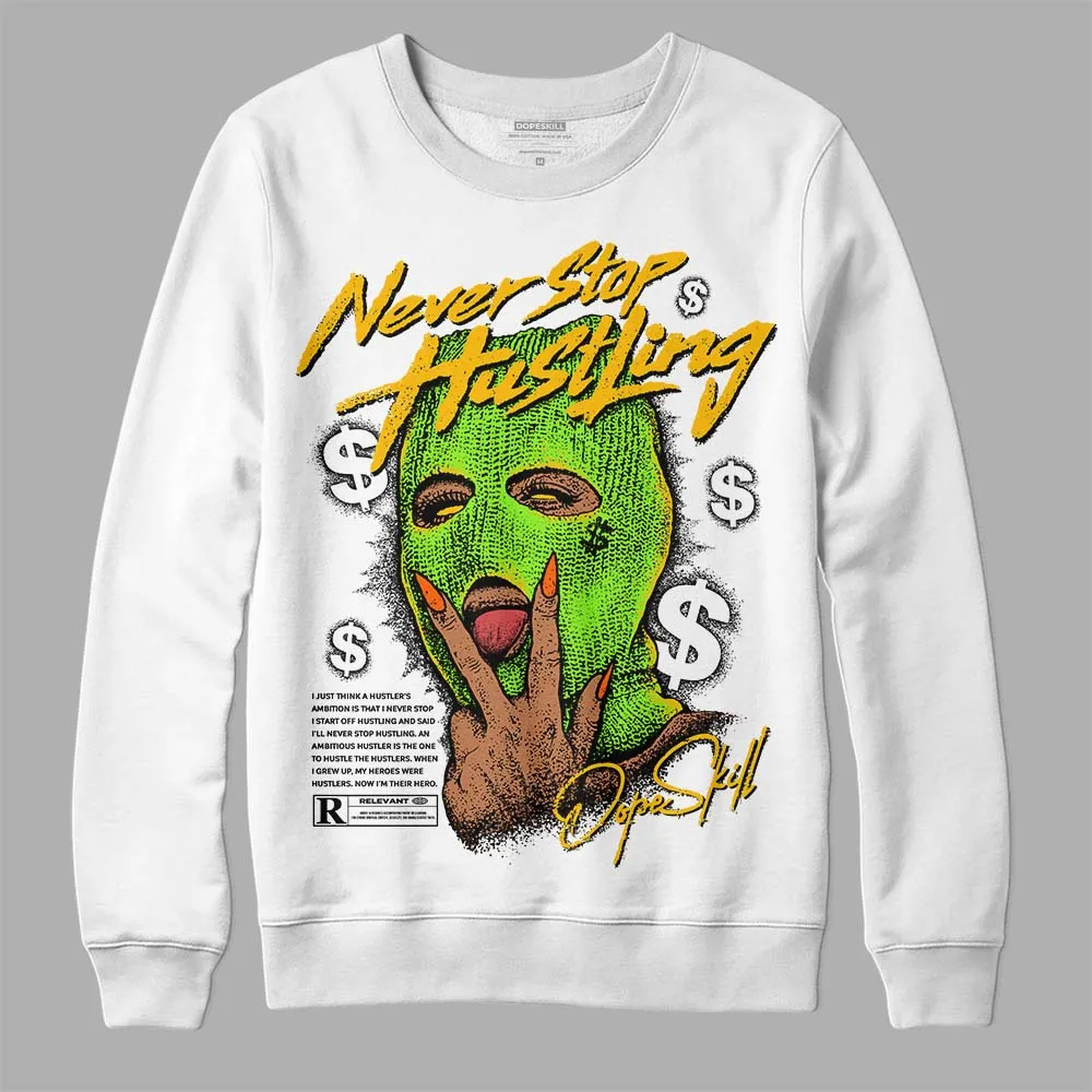 Neon Green Collection DopeSkill Sweatshirt Never Stop Hustling Graphic sold by DopeSkill product image thumbnail 2