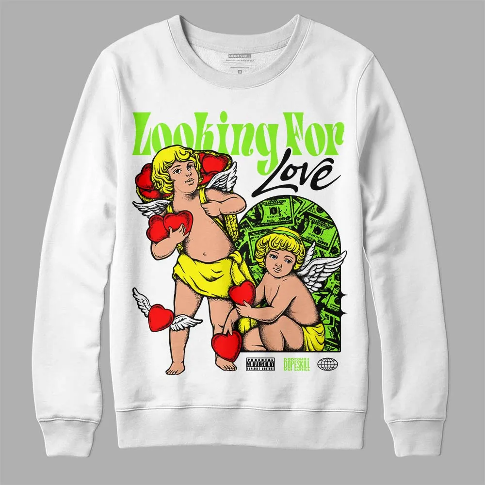 Neon Green Collection DopeSkill Sweatshirt Looking For Love Graphic sold by DopeSkill product image thumbnail 2