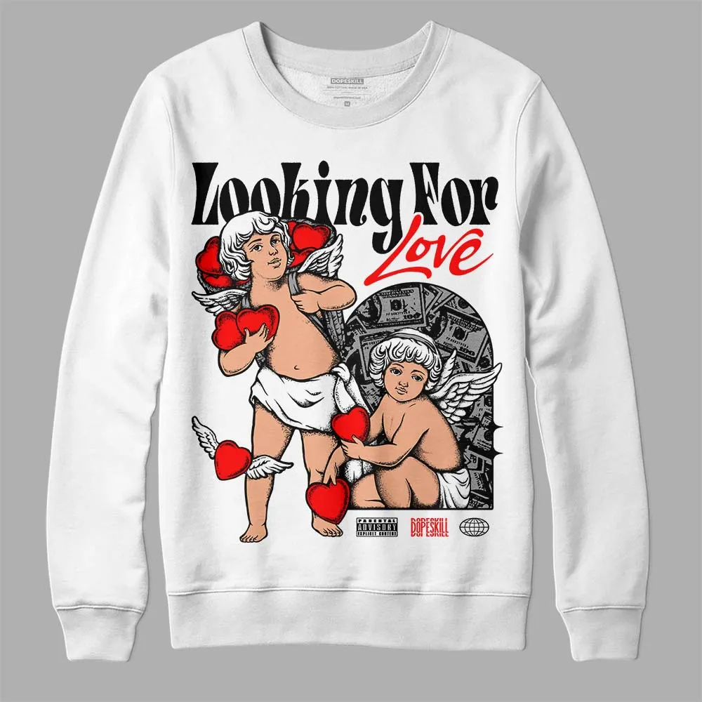 Black and White Collection DopeSkill Sweatshirt Looking For Love Graphic sold by DopeSkill product image thumbnail 2