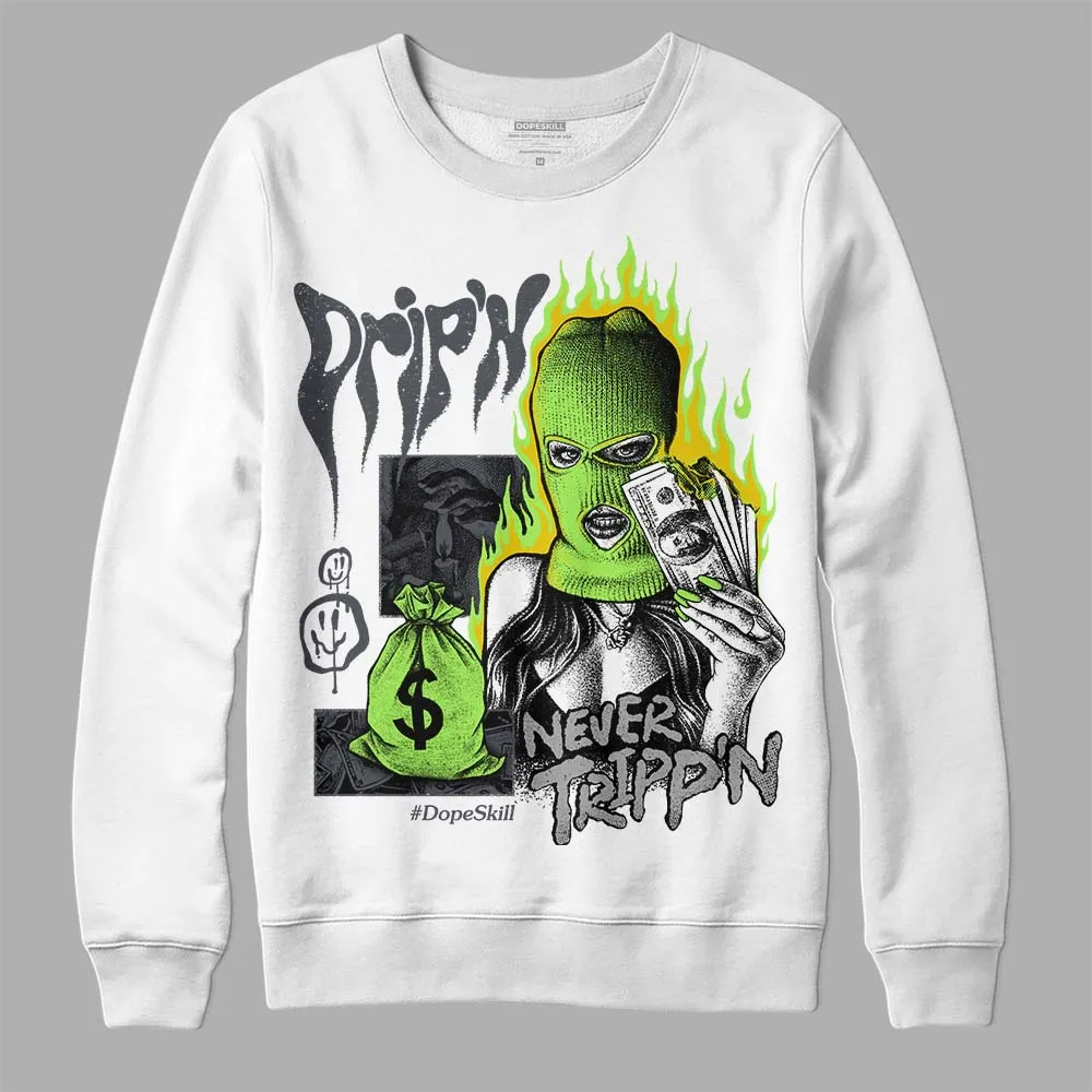 Green Bean 5s DopeSkill Sweatshirt Drip'n Never Tripp'n Graphic sold by DopeSkill product image thumbnail 2