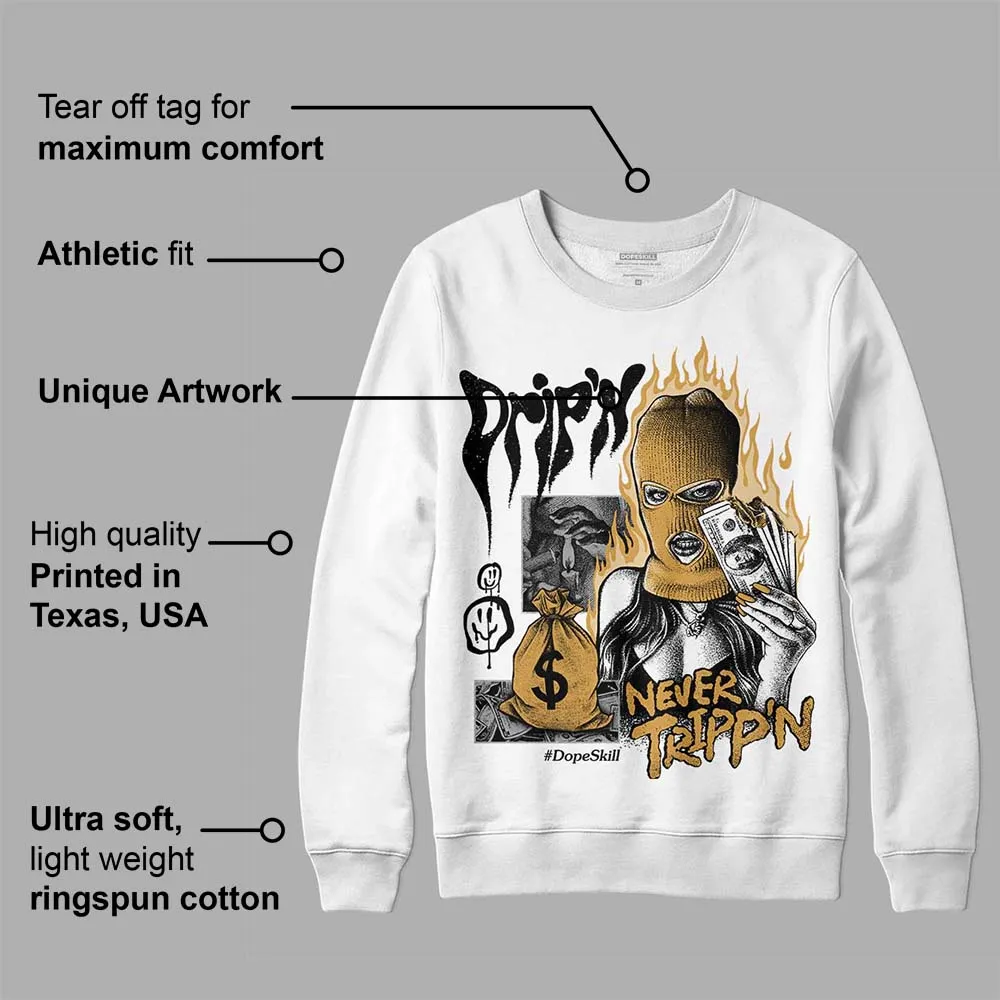 Gratitude 11s DopeSkill Sweatshirt Drip'n Never Tripp'n Graphic sold by DopeSkill product image thumbnail 3