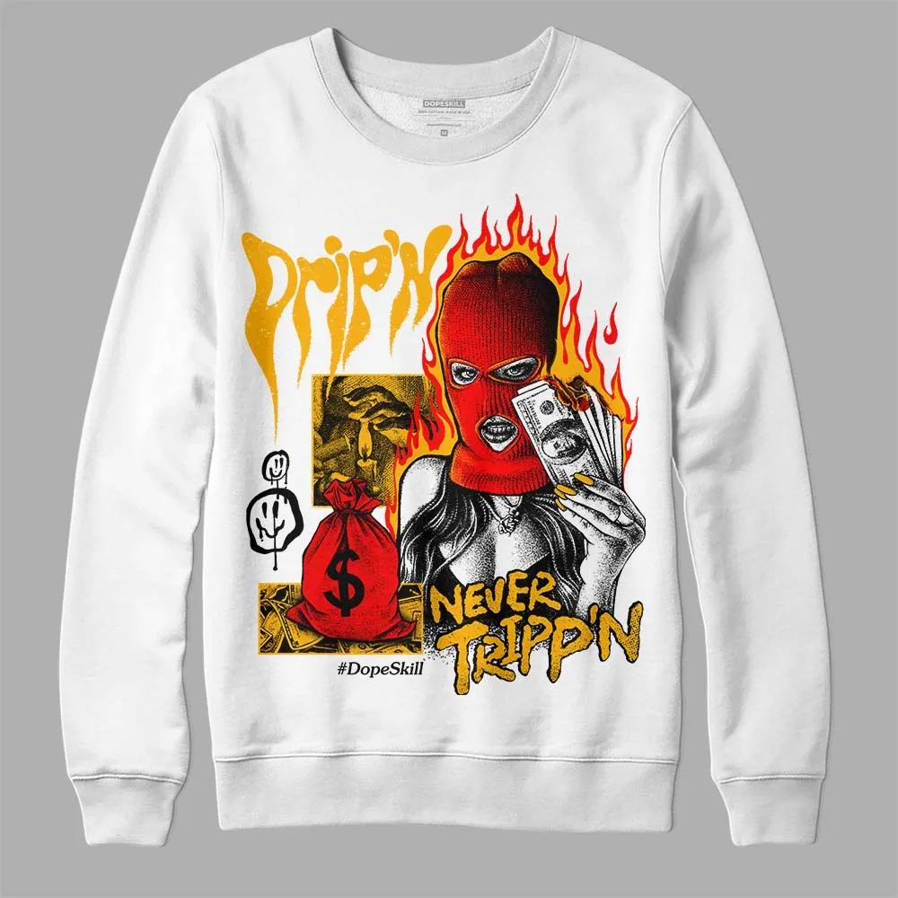 Goldenrod Dunk DopeSkill Sweatshirt Drip'n Never Tripp'n Graphic sold by DopeSkill product image thumbnail 2