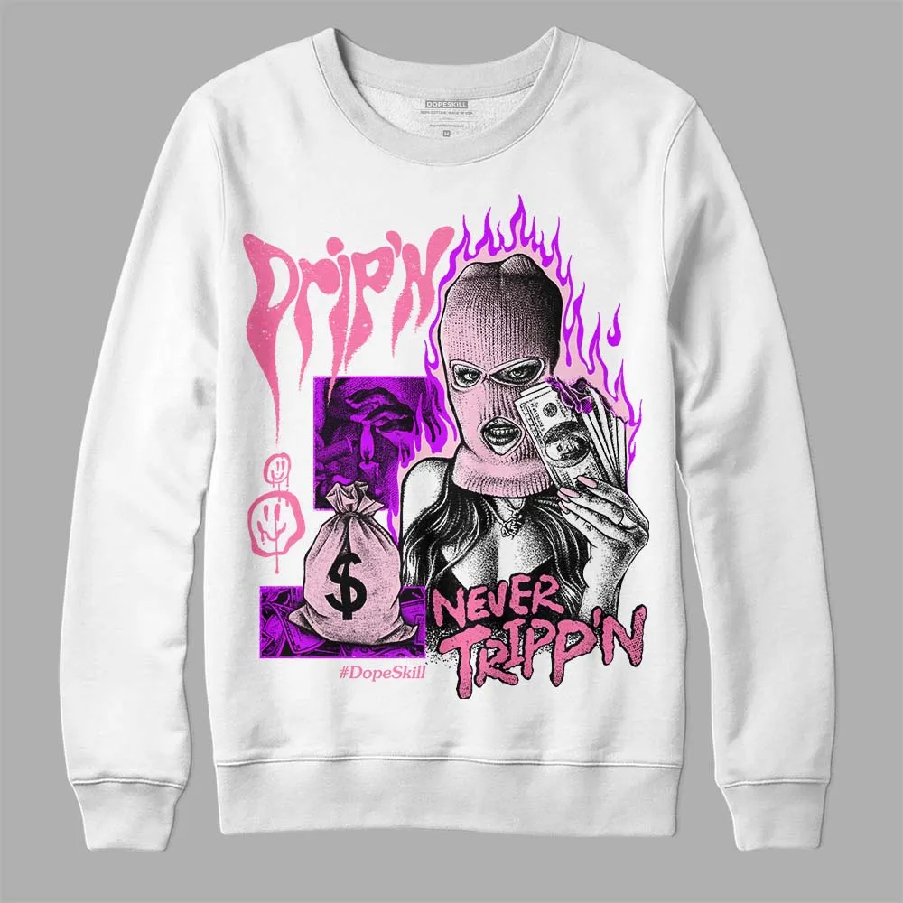 Dunk Pink Foam DopeSkill Sweatshirt Drip'n Never Tripp'n Graphic sold by DopeSkill product image thumbnail 2