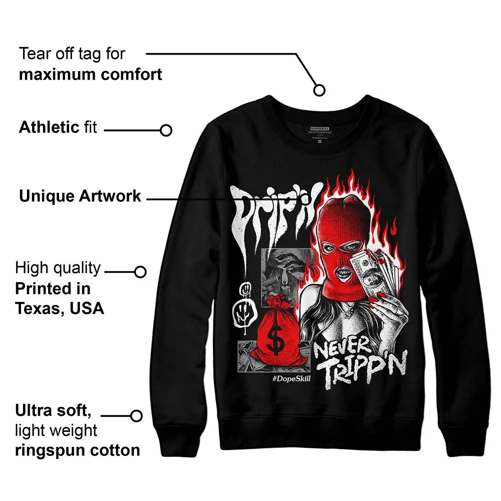 Dunk Panda White Black DopeSkill Sweatshirt Drip'n Never Tripp'n Graphic sold by DopeSkill product image thumbnail 3
