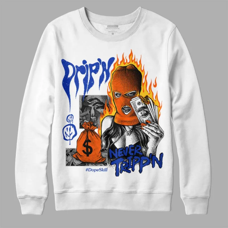 Dunk Futura Orange Blaze DopeSkill Sweatshirt Drip'n Never Tripp'n Graphic sold by DopeSkill