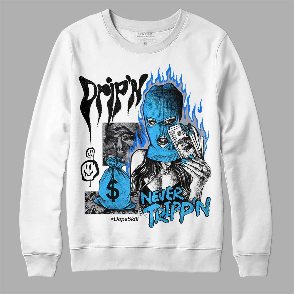 Chambray 7s DopeSkill Sweatshirt Drip'n Never Tripp'n Graphic sold by DopeSkill product image thumbnail 2