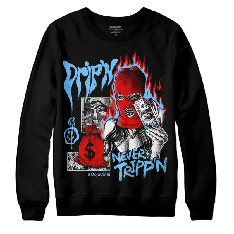 Cactus Jack 4s DopeSkill Sweatshirt Drip'n Never Tripp'n Graphic sold by DopeSkill
