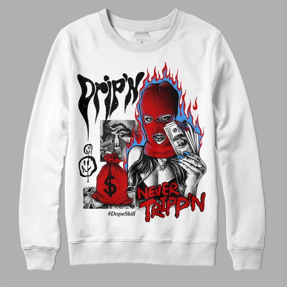 Black Toe 1s DopeSkill Sweatshirt Drip'n Never Tripp'n Graphic sold by DopeSkill