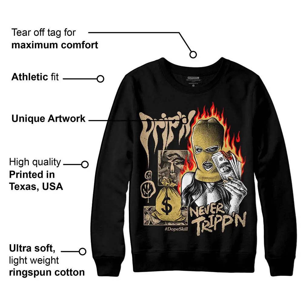 TAN Collection DopeSkill Sweatshirt Drip'n Never Tripp'n Graphic sold by DopeSkill product image thumbnail 3