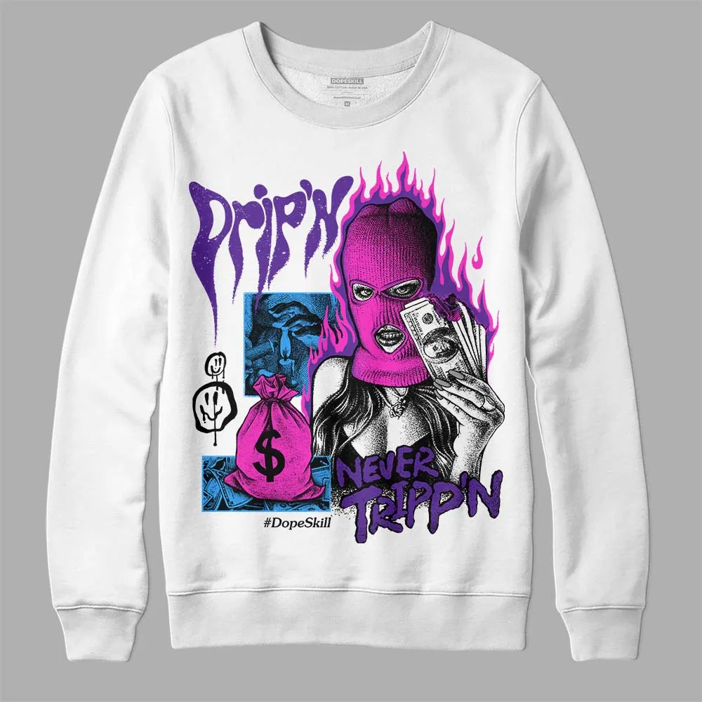 PURPLE Collection DopeSkill Sweatshirt Drip'n Never Tripp'n Graphic sold by DopeSkill product image thumbnail 2