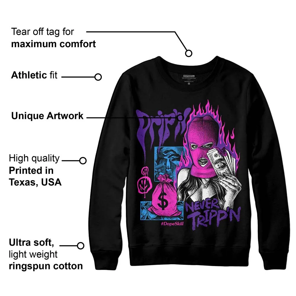 PURPLE Collection DopeSkill Sweatshirt Drip'n Never Tripp'n Graphic sold by DopeSkill product image thumbnail 3