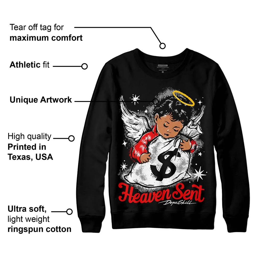 "Black/White" 1s DopeSkill Sweatshirt Heaven Sent Graphic sold by DopeSkill product image thumbnail 3
