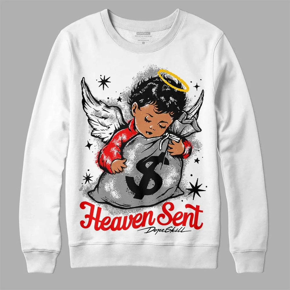 "Black/White" 1s DopeSkill Sweatshirt Heaven Sent Graphic sold by DopeSkill product image thumbnail 2