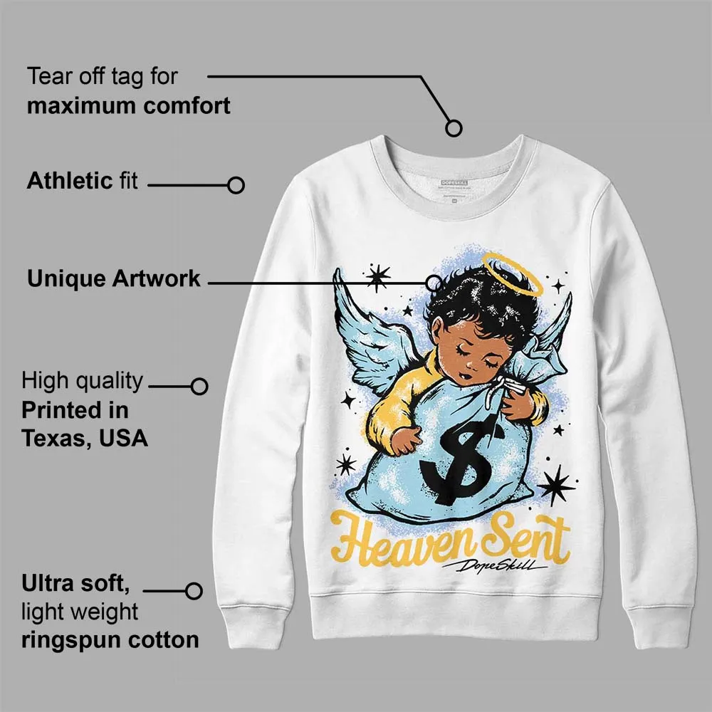 Blue Grey 13s DopeSkill Sweatshirt Heaven Sent Graphic sold by DopeSkill product image thumbnail 3