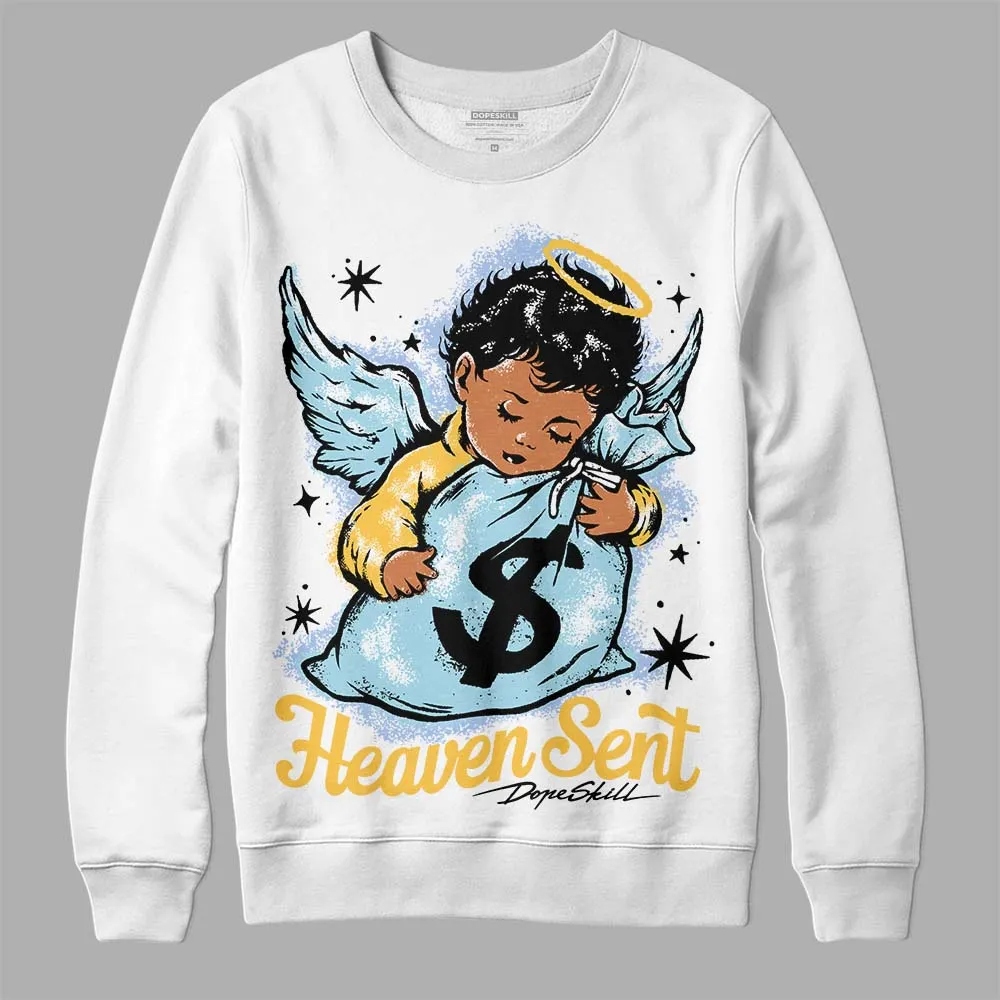 Blue Grey 13s DopeSkill Sweatshirt Heaven Sent Graphic sold by DopeSkill