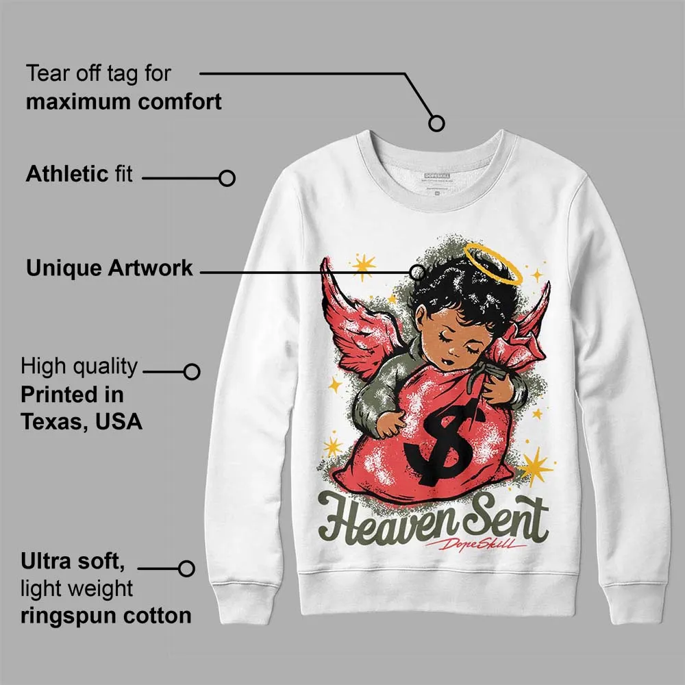 Dunk Mystic Red Cargo Khaki DopeSkill Sweatshirt Heaven Sent Graphic sold by DopeSkill product image thumbnail 3
